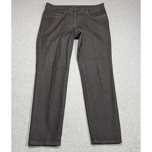 Eileen Fisher Jeans Womens Size 14 (34x29) Black Midrise Straight Leg Denim